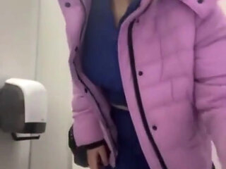 Masturbating in Fitting Room Close up