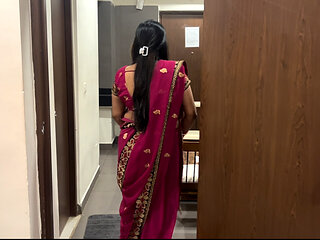 Indian desi VVIP rich lady owner's pussy fucked by her Besharam young boy maid at her own house with clear hindi conversation.