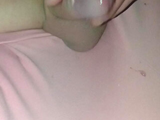 Squirt on my pearl's pink pajama pants