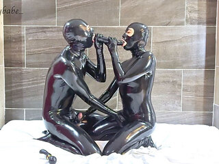 Double Dildo Fun, Part 1 - Alex Latex