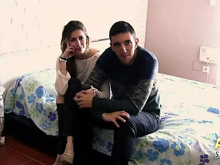 Spanish Teen Casting: Skinny 18 Year Old Fucks Boyfriend in HD