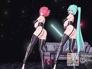 Mmd R18 Wiggle Wiggle Dance Sex Cosplay Suit Latex Want To Fuck Hard Fuck Gangbang Swallow Creampie 3d Hentai With Car Toon