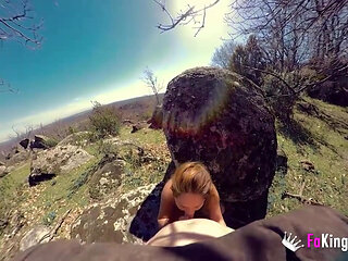 Submissive servant babe receives a sex lesson from her lord. Horny outdoor medieval sex!