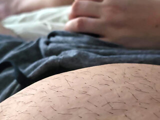 Step mom can't resist and pulled out step son dick for a quick handjob