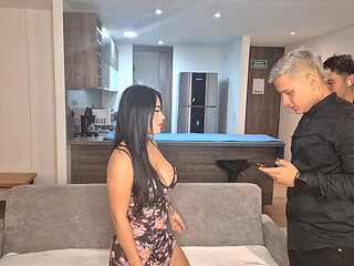 Without Thinking I Fuck My Best Friend's Stepsister While We Watch a Football Game