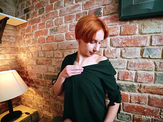 Mary Jane Redhead 30yo Beauty Without Pants but with Big Boots Video