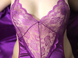 Filipino Chicks in Order Through Online Applications Using Sexy Purple Lingerie in Entot Until Satisfied