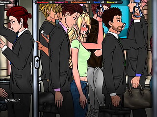 Jane had a depraved incident on the subway. Hentai game