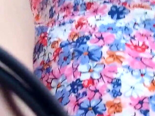 Milky Tits and Hairy Pussy Flashing in the Forest