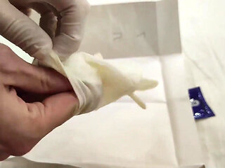 Surgical gloves masturbation