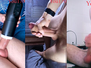 The best videos of a guy cumming from his beautiful and big dick