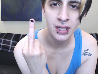 Hand Covered in Spit Spitting