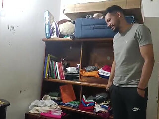 My neighbor sucks my dick until I cum in her mouth