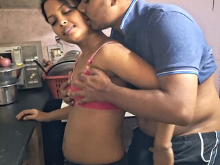 Desi Ex-hot Wife Sex Boyfriend Night Alone Cooking Time