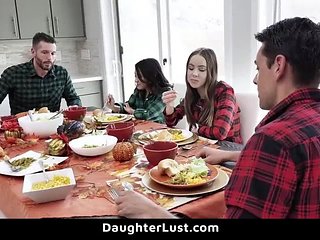 Stepdaughters Fuck Each Other's Stepfathers on...