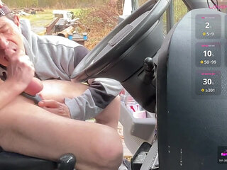 Open Truck Tease at a Rest Area - Public Encounter Turns Intense