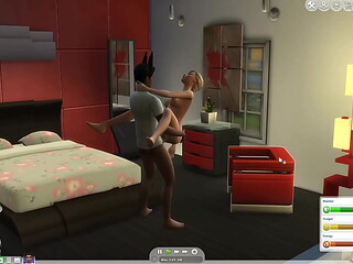 Sims 4 - Wicked mod Playing around and having fun with one of my neighbors