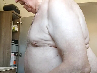 New nude show in the bathroom