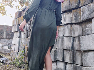 Horny Indonesian Wife Fucked Outdoors.