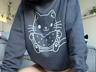 Em Gems in a Crewneck Sweatshirt