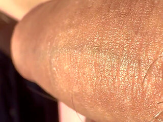 Macro Wet Foreskin Dick