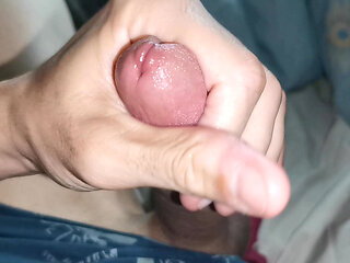 Thick beautiful hot cock and masturbation with loud moans!