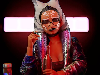 Ahsoka Tano getting dicked down at the bar