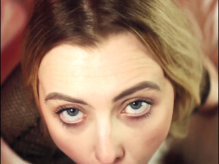 Cute British Blonde Lottie Lou POV Blowjob