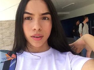 Latin brunette wanted sex so much that she decided to m...