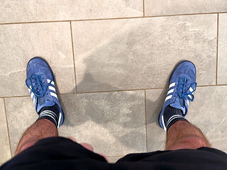 My Mate Watched My Jerk off and Cum in a Busy Supermarket