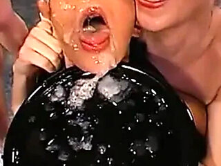 Petite Brunette Takes Multiple Creampies - Hardcore Gangbang with Cum Covered Face