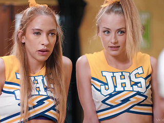 Modern-day Sins - Slutty Cheerleaders Khloe Kapri & Kyler Quinn Butt Fucked by Pervy College Coach!