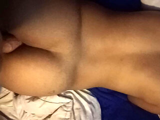 my wife's friend went to spend a few days at home! Let me eat your ass in secret