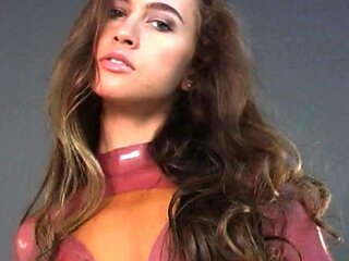 Cute curly brunette solo webcam masturbation