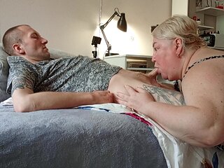 Stepmother-in-law Gently Sucks Dick Until I Cum