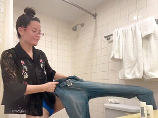 In the Bathroom Subcribe Me for Watch More