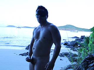 Morning Waves & Muscle Craves: Oceanfront Strip Tease