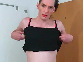 Sissy Whores Anal Seduction Comeback: Denise Humain as Pink Lingerie Cumslut - Begging for extreme gangbangs, deepthroat & gaping holes!