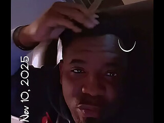 Black young man bored