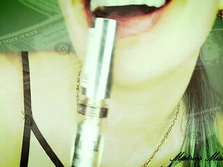 Reward me while I am putting lipstick on my lips