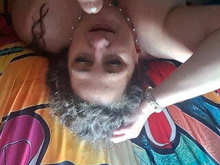 BBW Submissive Slut Roughly Face Fucked by BBC