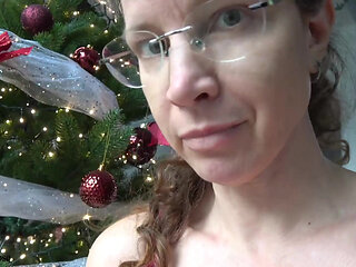 Licking Under the Christmas Tree