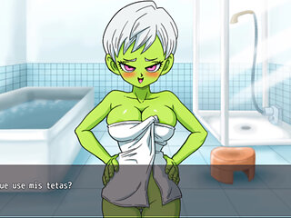 Dragon Ball Lost Chapter - Cheelai's Blowjob to Broly's Big Cock