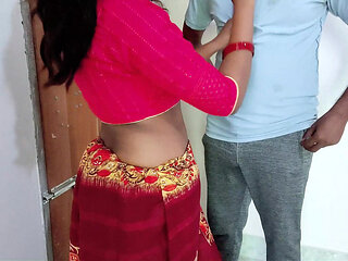 Cheating boss wife take employee dick behind the door..Desi bhabhi fuck xxx