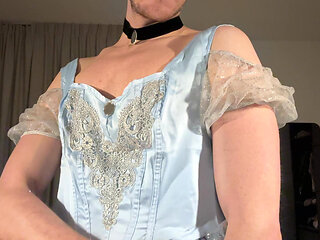 Blue Satin Panties - Cinderella Cosplay - Fantasy Roleplay Magic