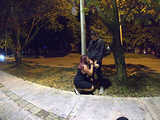 Mature Sucks My Cock in the Park