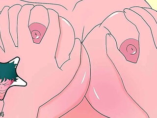 My Hero Academia Hentai: Midoriya Gropes Uraraka's Tits and Fucks Her Hard
