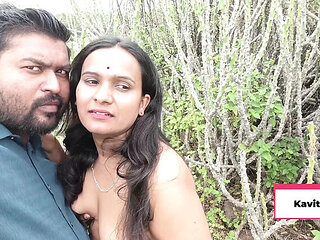 Kavita Bhabhi Outdoor Fuck with Boyfriend in Jungle - Desi Indian Marathi Doggy Style