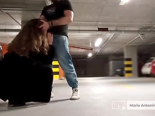 Risky Public Fuck In The Parking Garage With Stranger C...