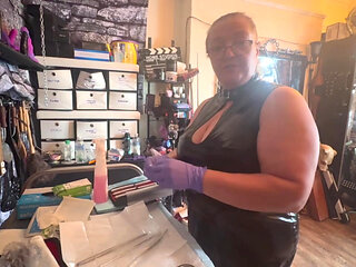 Preparation for sounding with Domina Satana & Mistress Izar